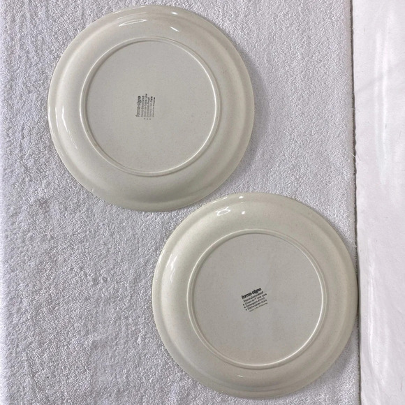 Vintage Forma Stone Hand Painted Stoneware  Dinner Plates x2 - Picture 6 of 9